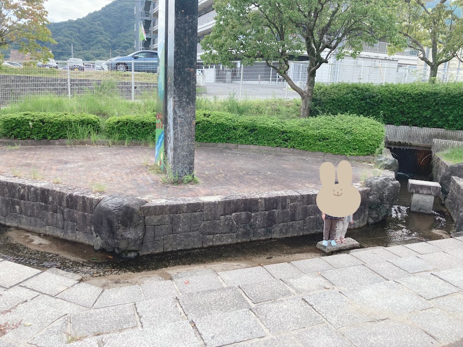 ポポロの森公園の水遊び場